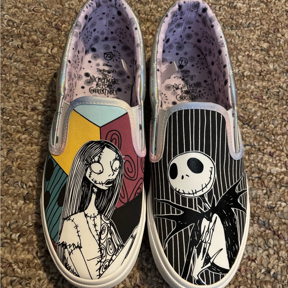 The Nightmare Before Christmas Slip-On Shoes